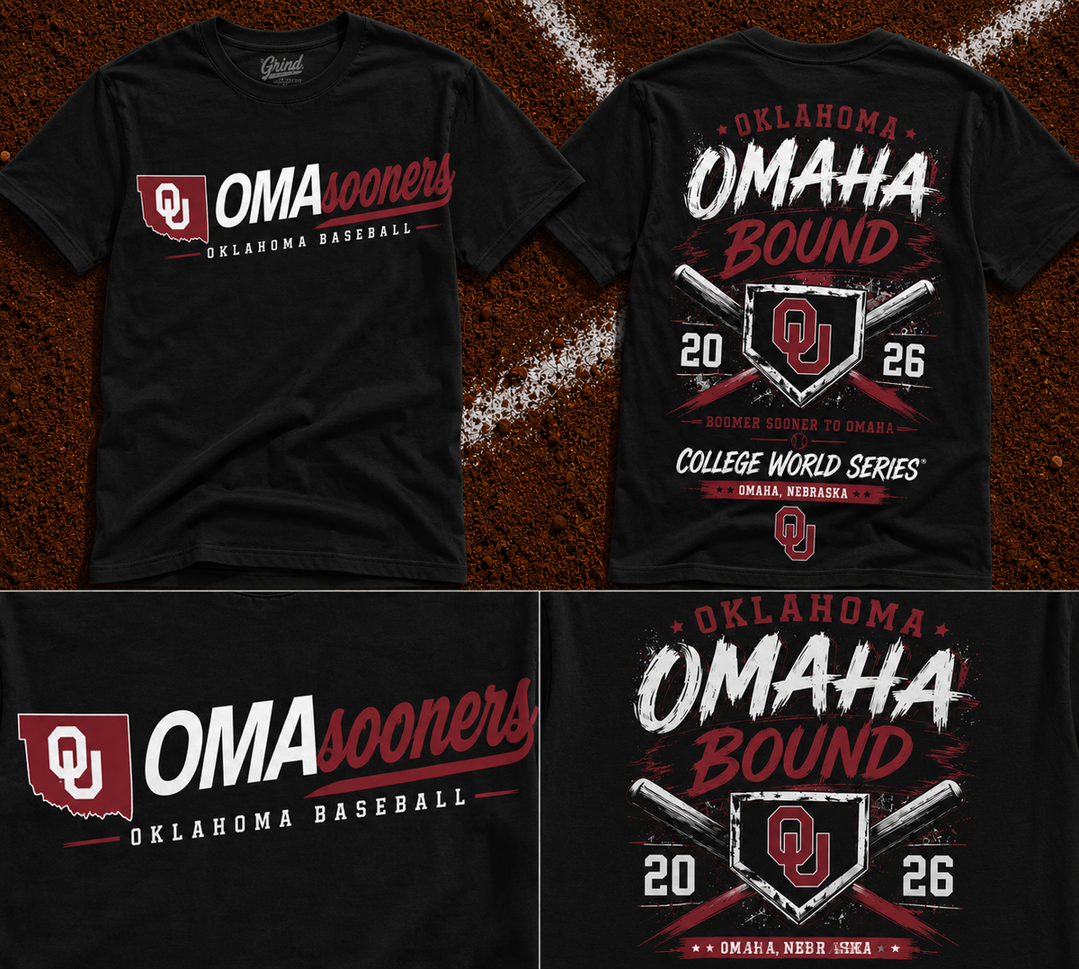 Oklahoma Sooners Baseball 2026 NCAA Baseball Men’s College World Series OMAHA Tshirt