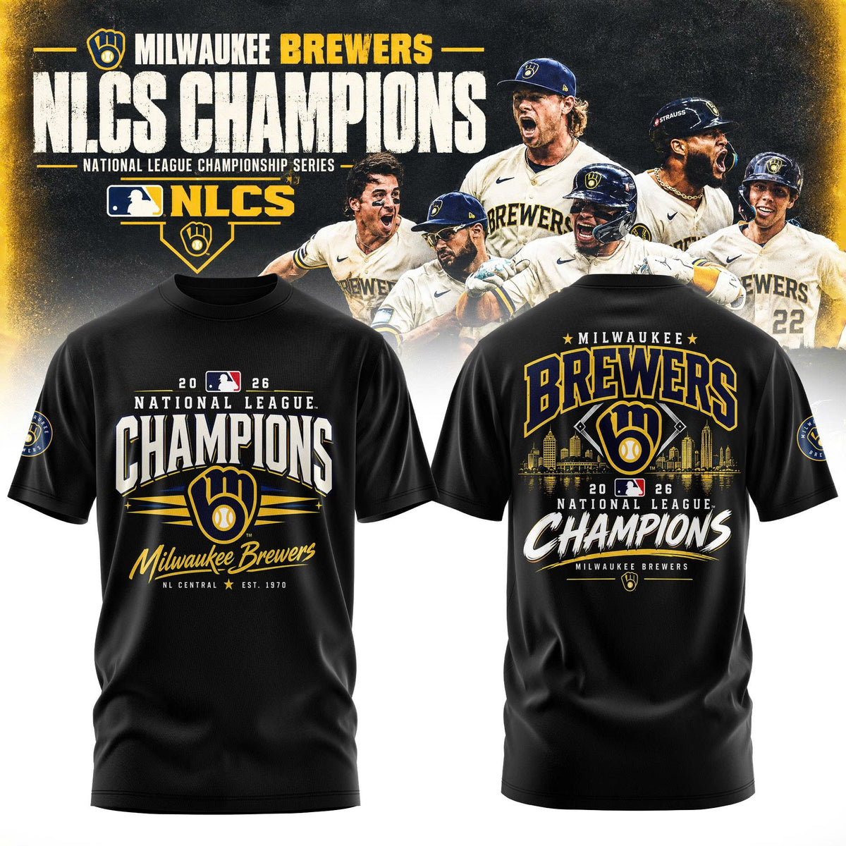 Milwaukee Brewers NLCS Champions 2026 Limited Edition T-Shirt