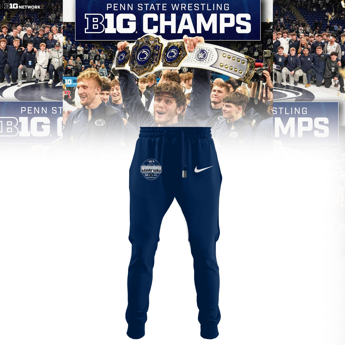 Penn State Nittany Lions 2026 Big Ten Men’s Wrestling Tournament Champions Limited Edition T Shirt