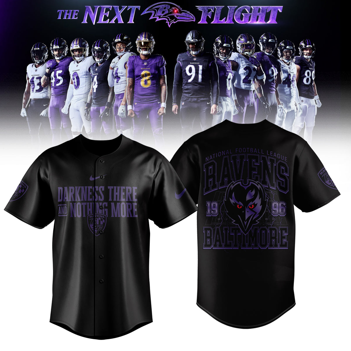 Limited Edition B.Ravens The Next Flight Shirt