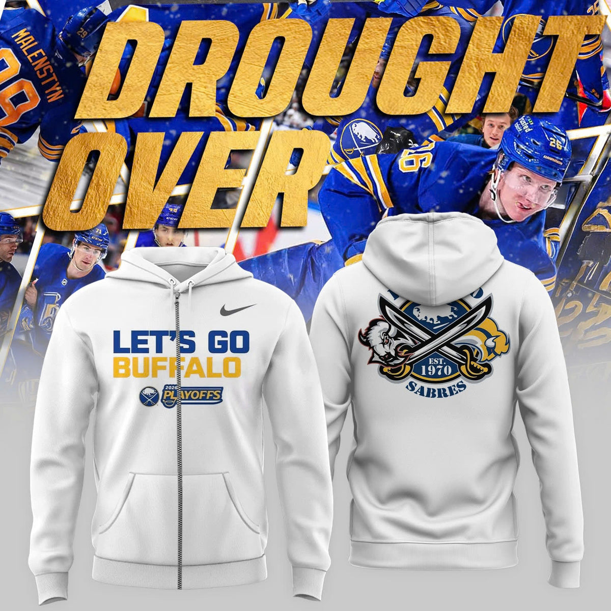Sabres Playoff Pursuit ZipHoodie