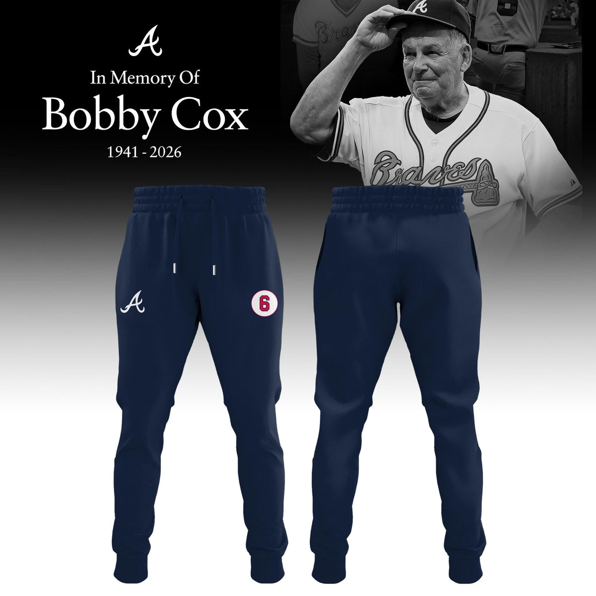 Atlanta Braves “Remembering Bobby Cox – The Legendary Manager” Jersey