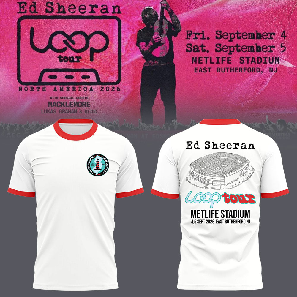 Ed “North American Loop Tour 2026″🎸➕✖️➗ Shirt
