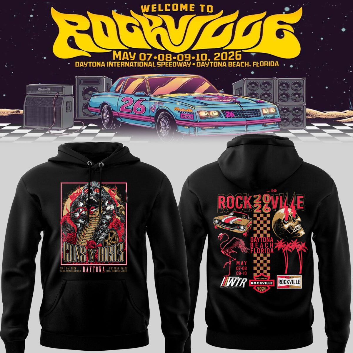 GnR 🎵 Welcome to Rockville, FL Hoodie