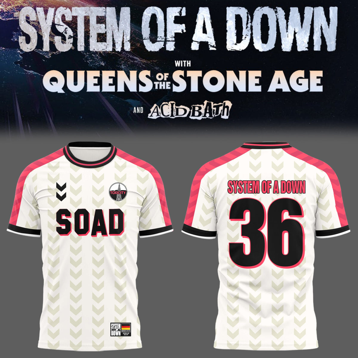 Limited Edition SOAD UK & Europe Stadium Tour 2026 T-Shirt