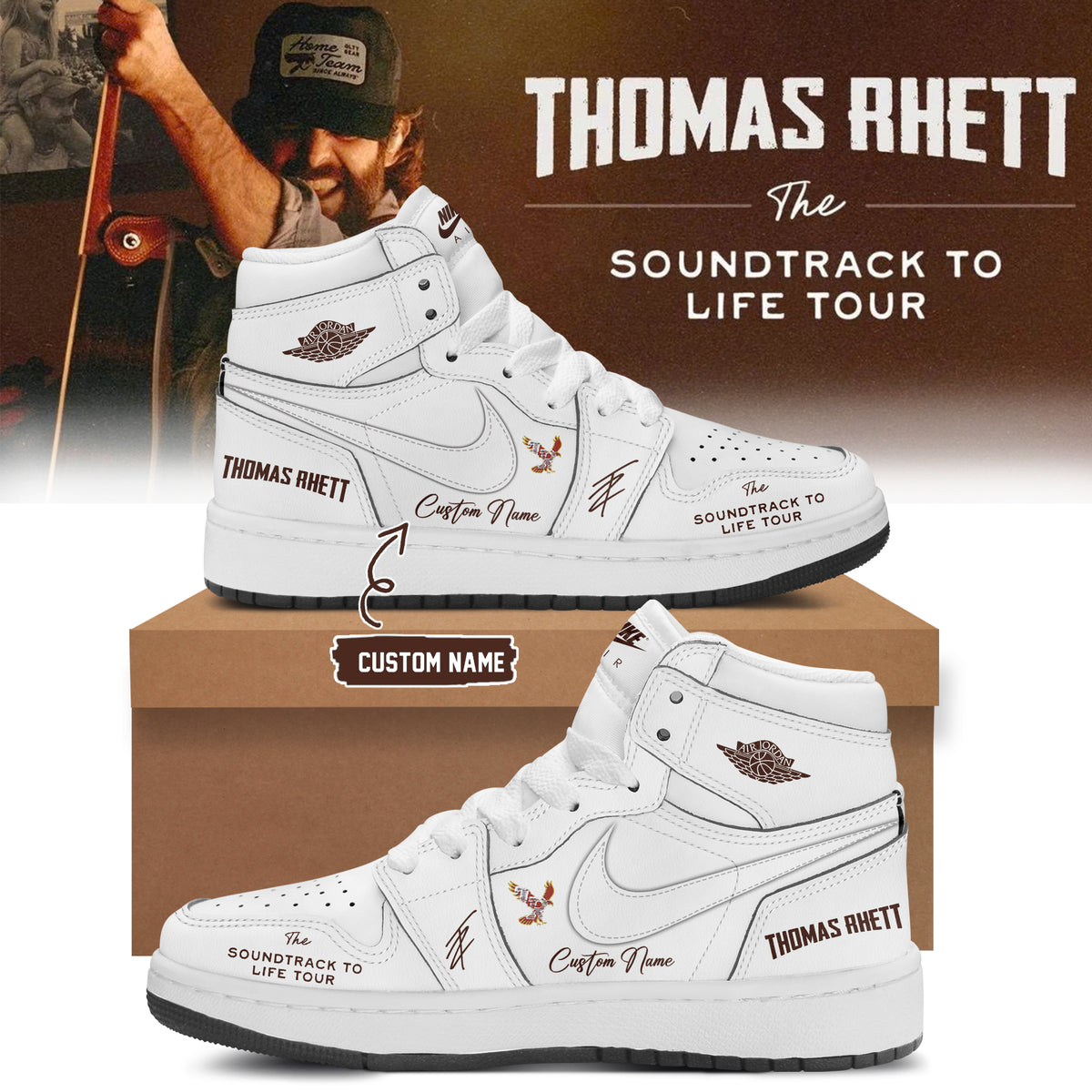 ,,Thomas Rhett ”The Soundtrack to Life Tour” Limited Edition Signature – Shoes 4