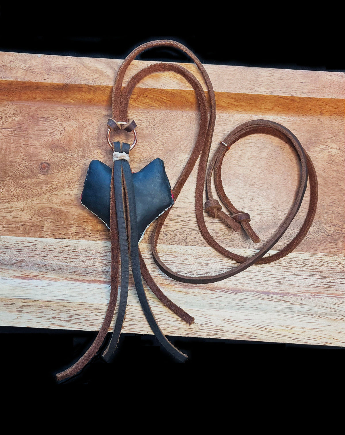 Red Fox Necklace, Rustic Western Spirit Animal, Mosaic art to wear, Unique gift idea, Adjustable-length Leather cord, Personalized option