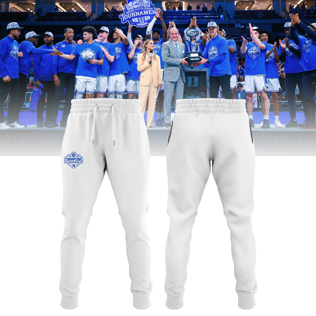 Duke Blue Devils Unisex 2026 ACC Men's Basketball Tournament Champions Locker Room Special Hoodie