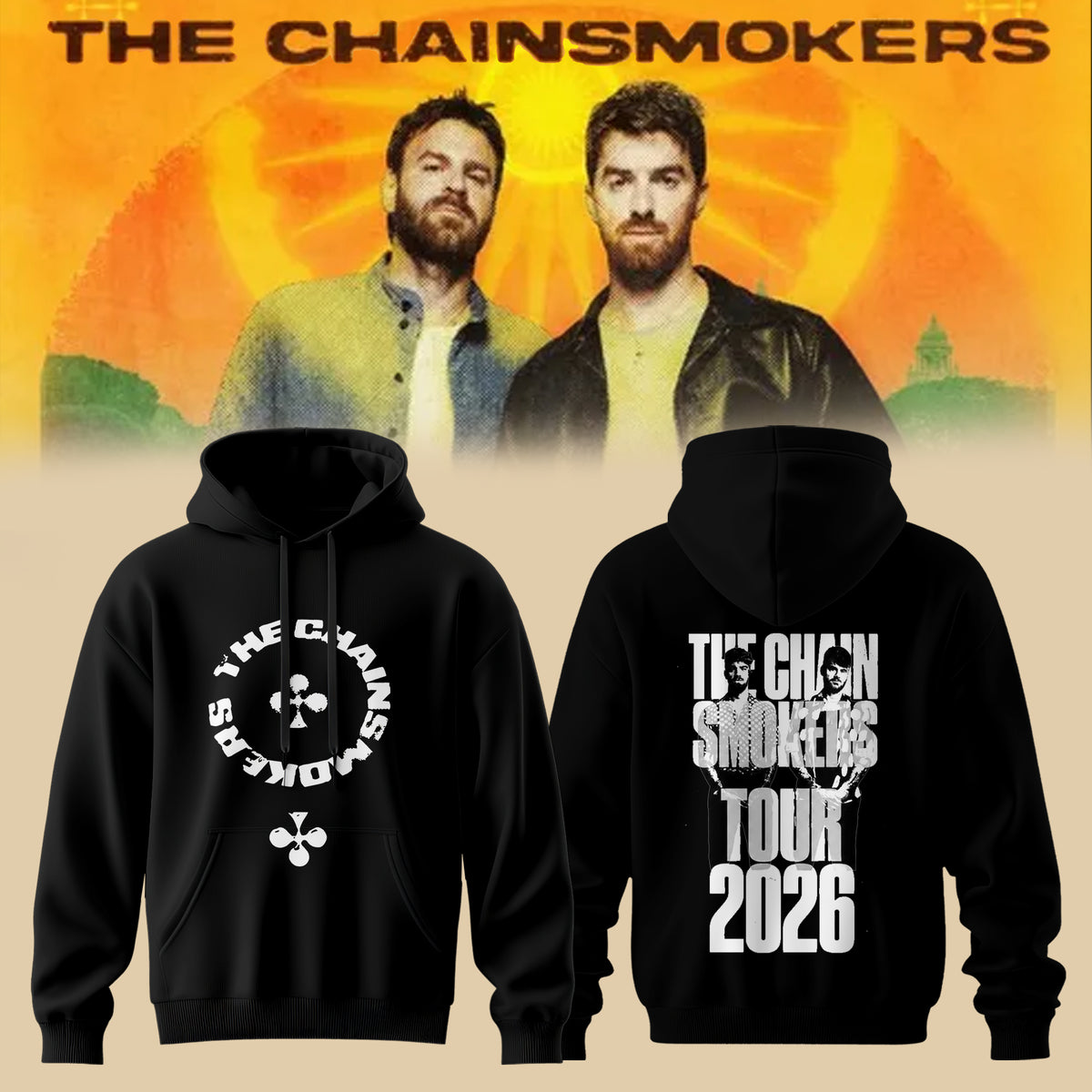 The Chainsmokers Tour 2026 Premium 3D All-Over Print Hoodie V5