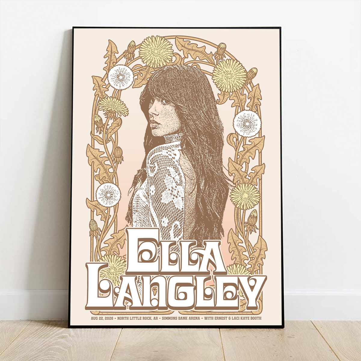 Ella Langley North Little Rock AR 2026 Event Poster At Simmons Bank Arena On August 22 2026 Home Decor Poster