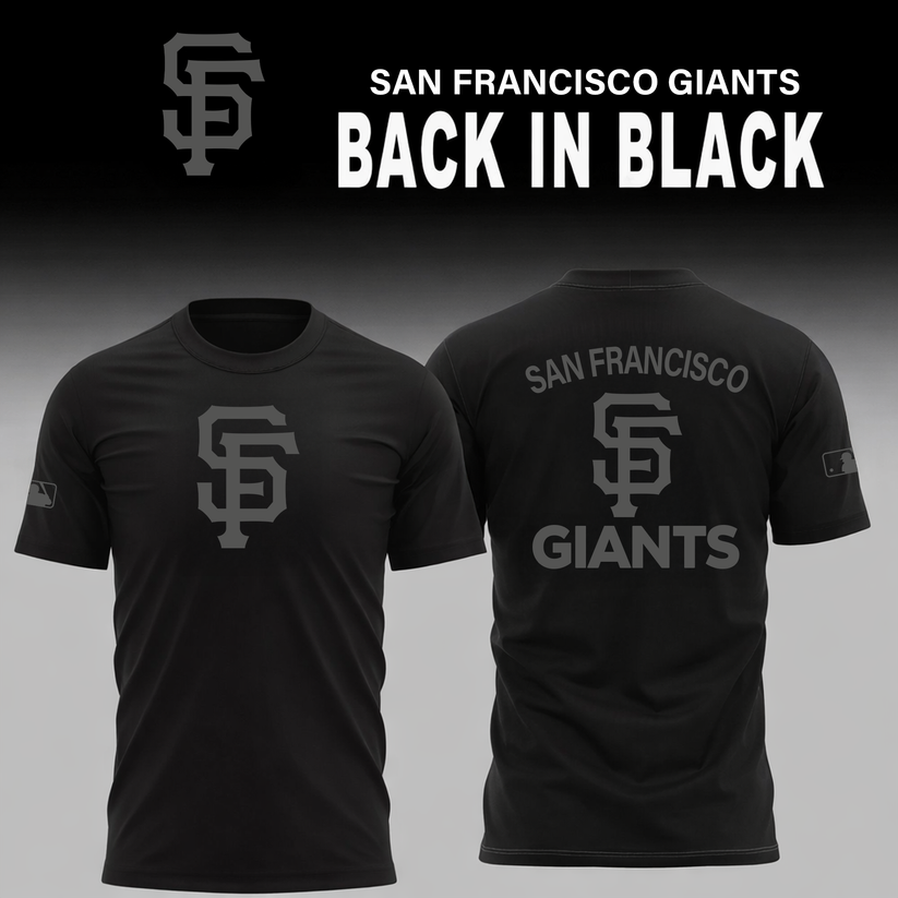 San Francisco Giants 2026 Back In Black Limited Edition T-Shirt