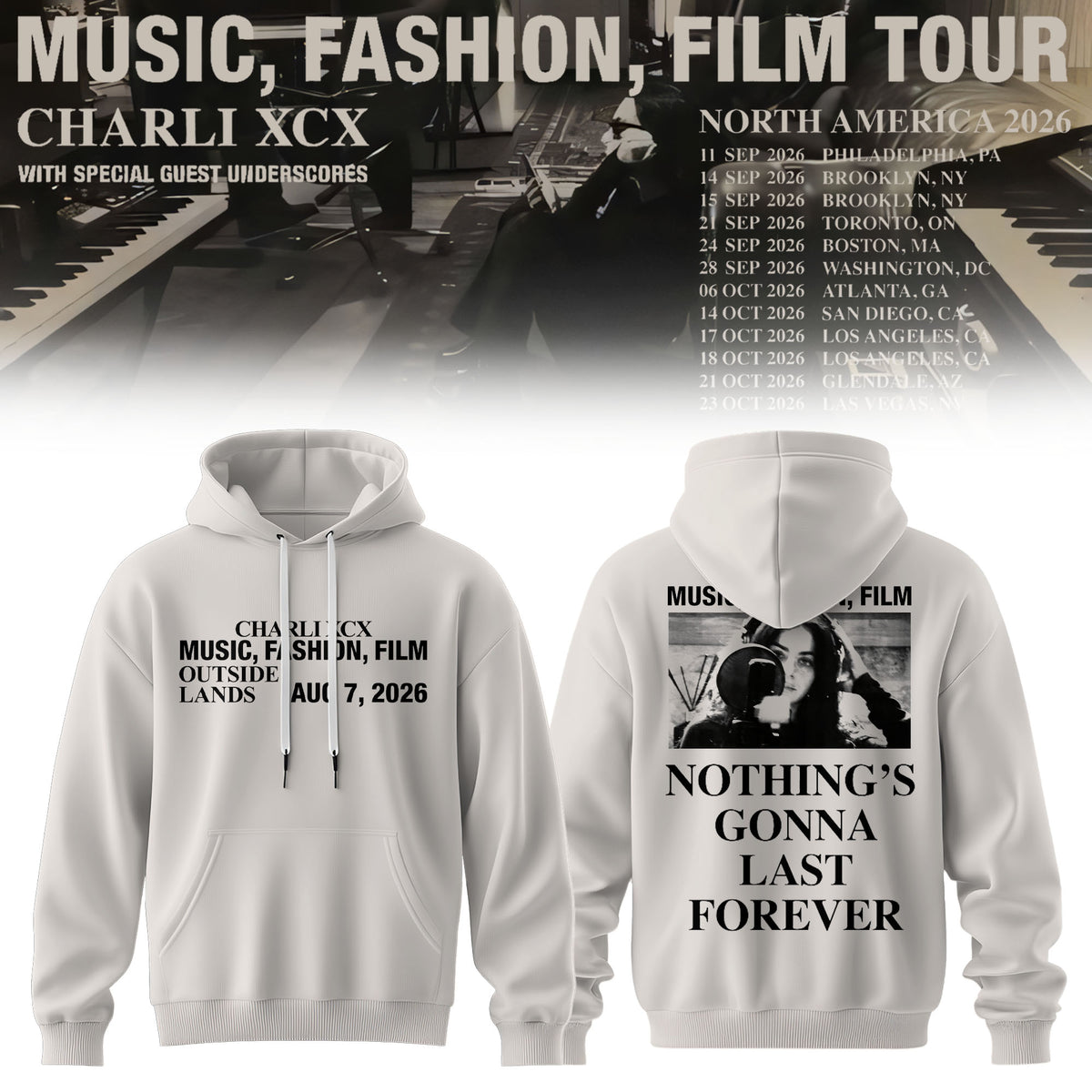 ChrlXCX Music Fashion Film 3D All-Over Print Hoodie V2