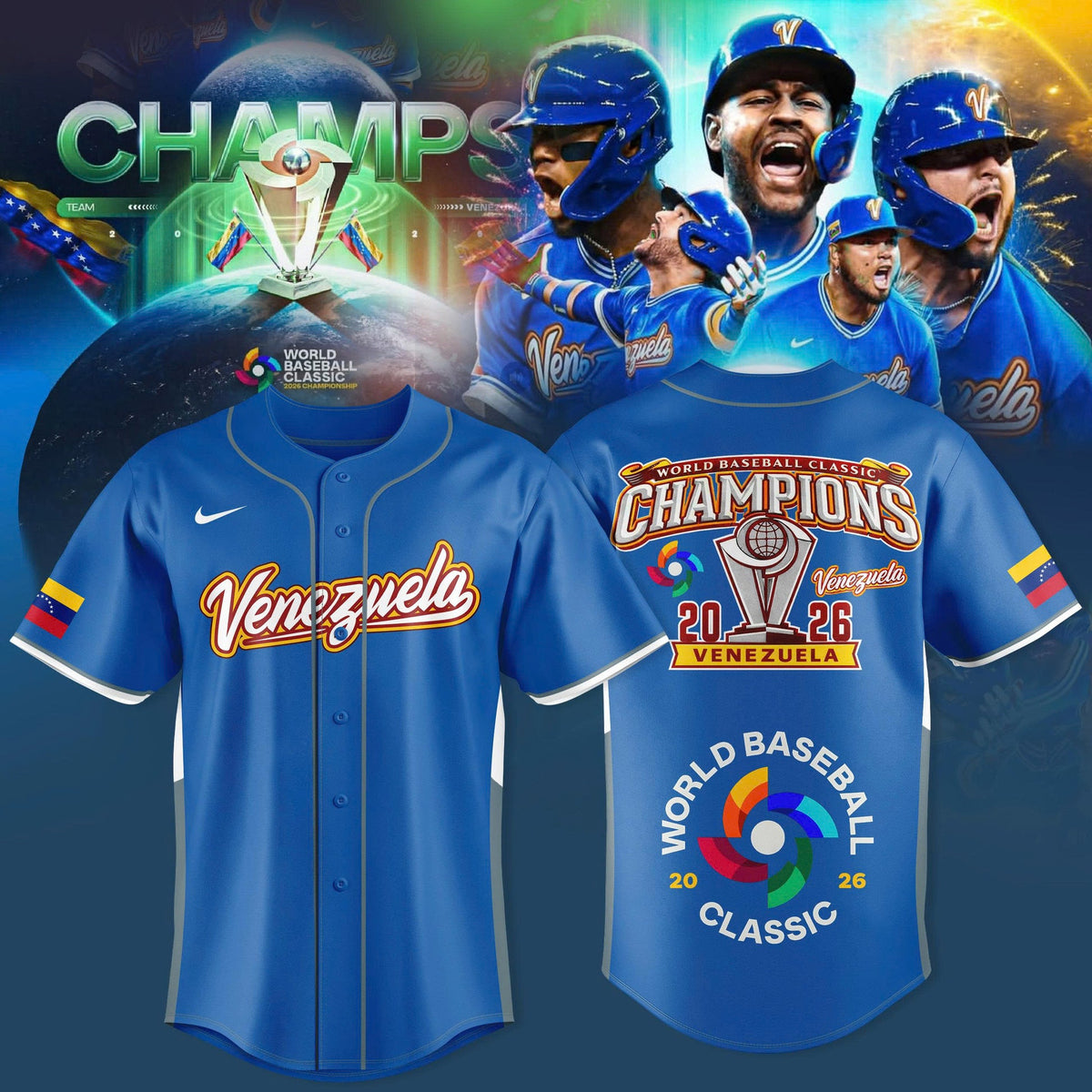 🏆️🏆️🏆 Venezuela Baseball World Baseball Classic Champions 2026