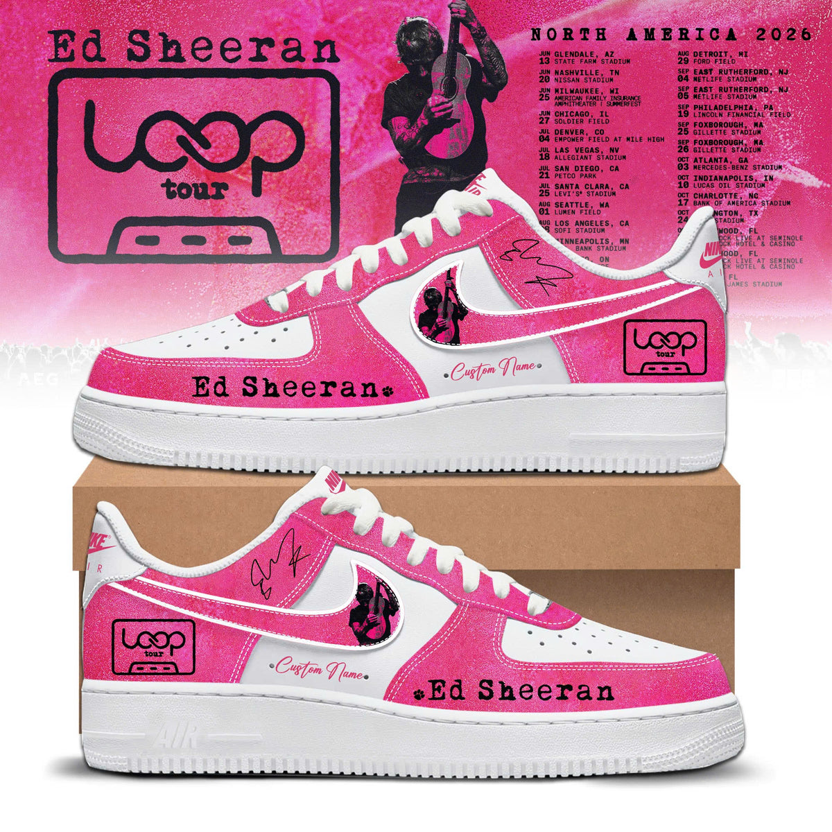 _Ed Sheeran Loop Tour 2026 Limited Edition Shoes