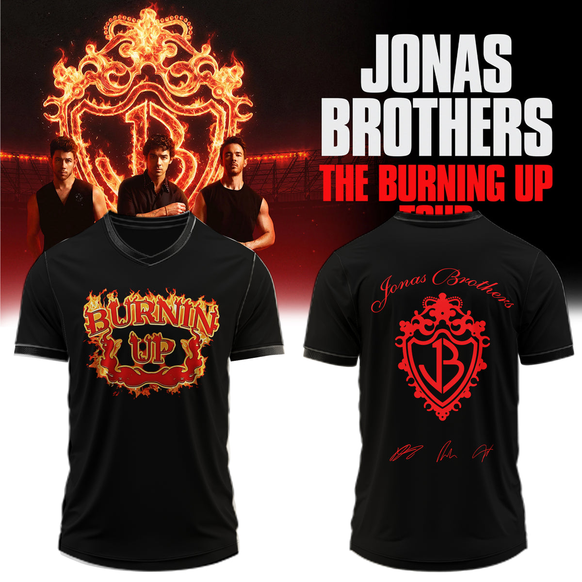 Jonas Brothers The Burning Up Tour Jersey 2