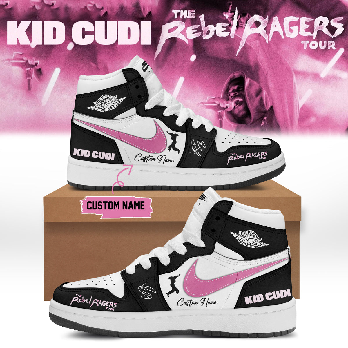 ,,KID CUDI ”The Rebel Ragers Tour 2026” Limited Edition Signature – Shoes 2
