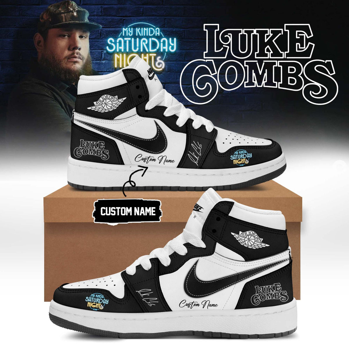 Luke Combs ”My Kinda Saturday Night Tour 2026” Limited Edition Signature – Shoes