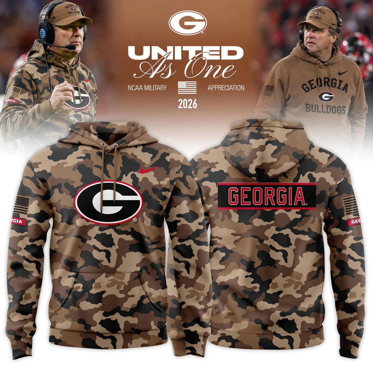 UGA 2026 Military Appreciation Limited Edition Hoodie
