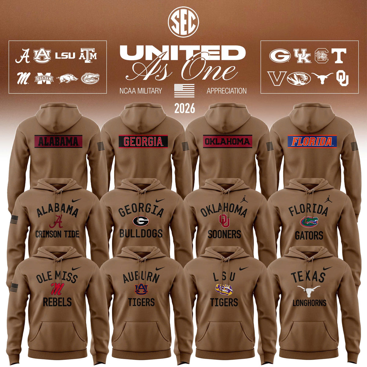 .SEC 2026 Military Appreciation Limited Edition Hoodie
