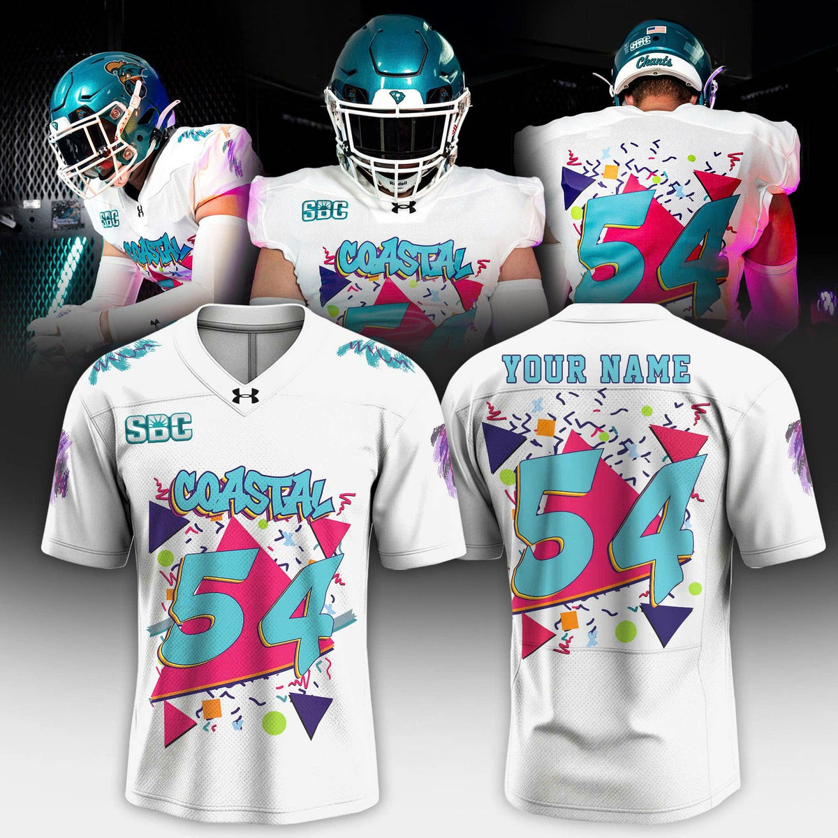 . COASTAL CAROLINA GOES BACK TO THE ’90s Football Jersey