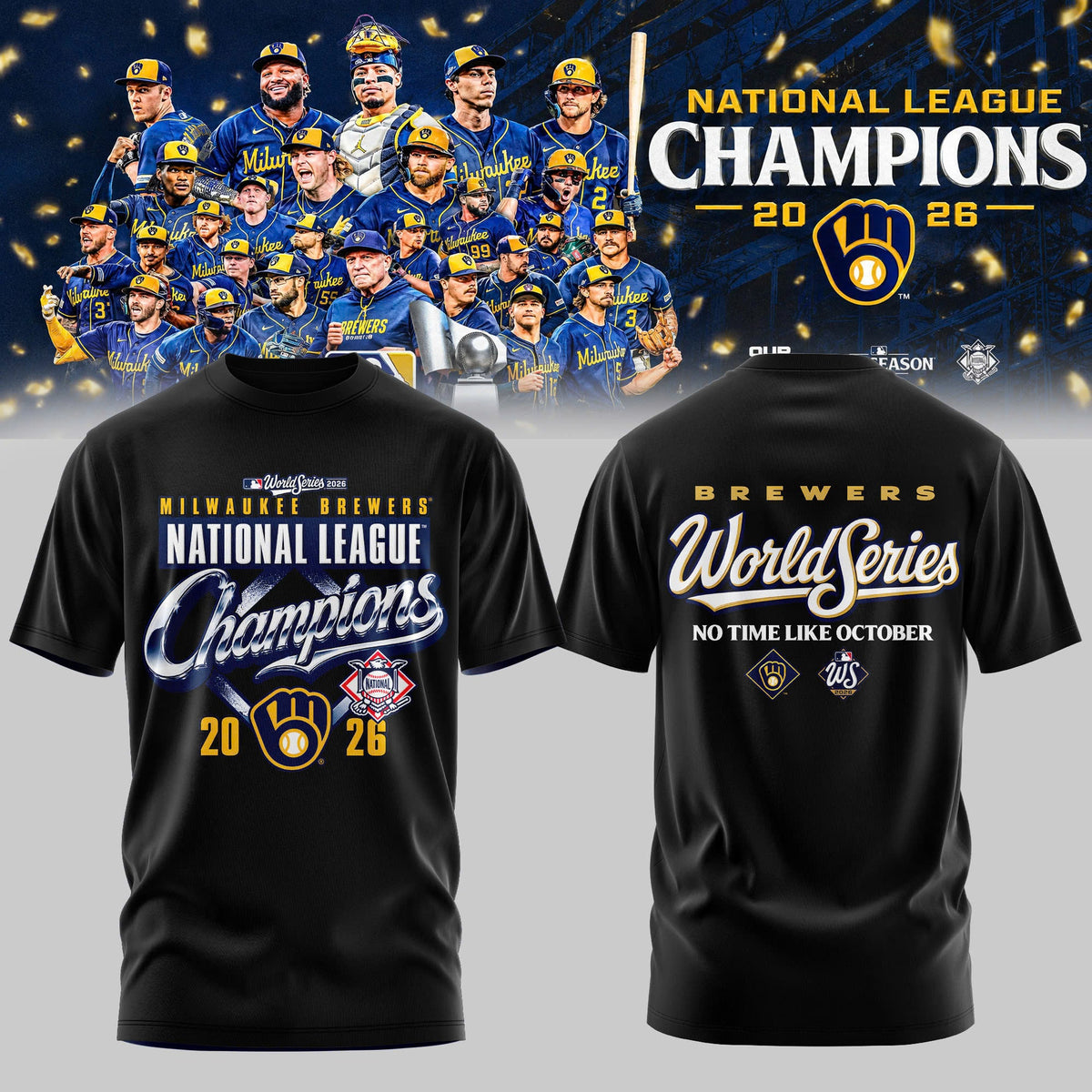 Milwaukee Brewers NLCS Champions 2026 Limited Edition T-Shirt