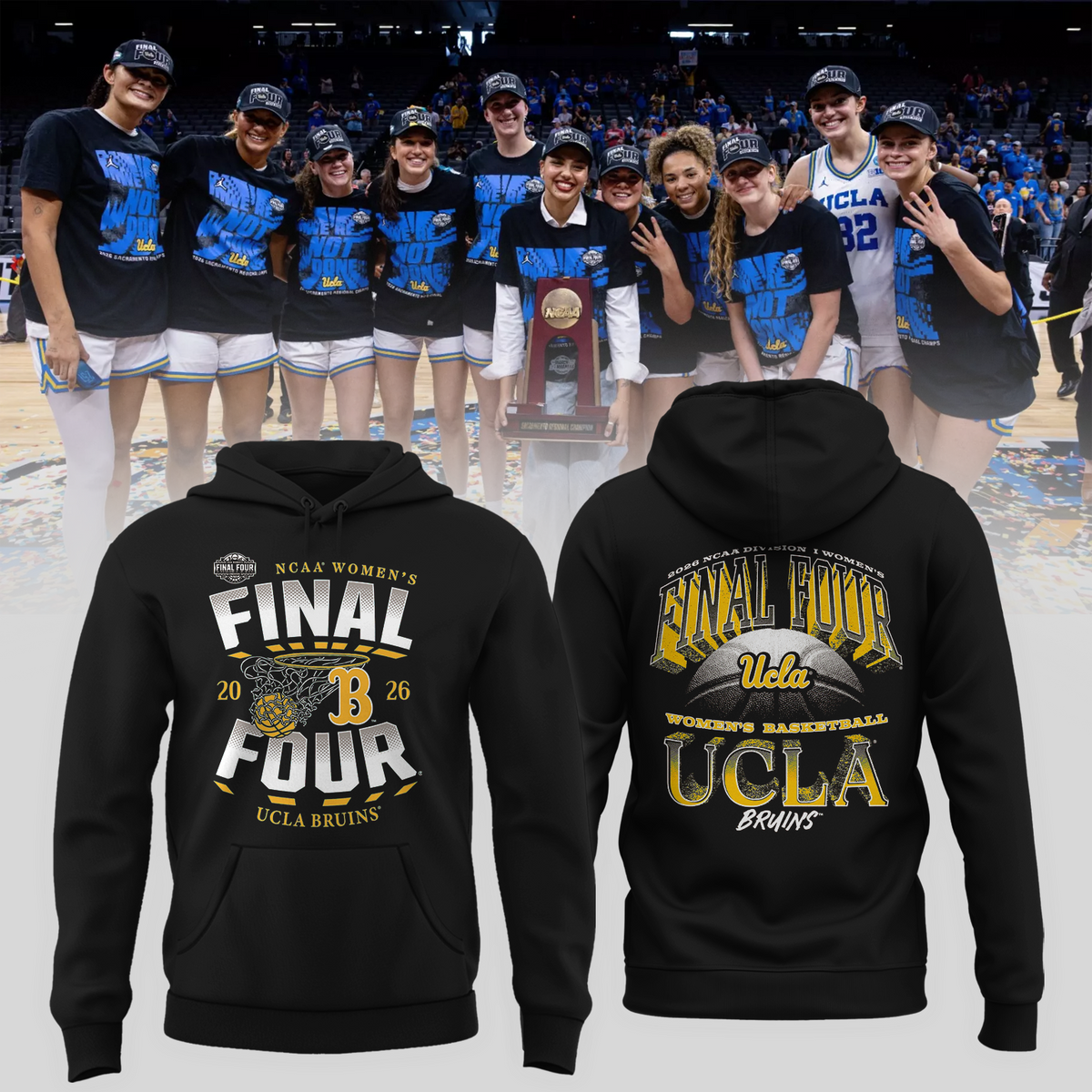 UCLA 2026 Women’s Basketball Five Four Hoodie Limited Edition
