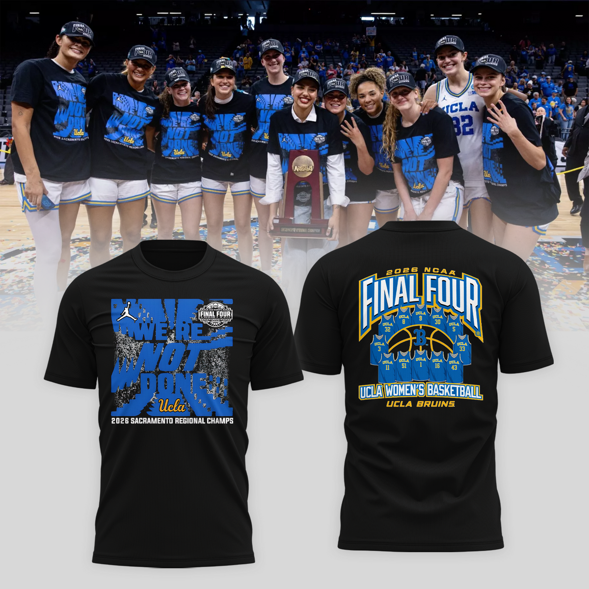 UCLA 2026 Women’s Basketball Five Four Tshirt Limited Edition