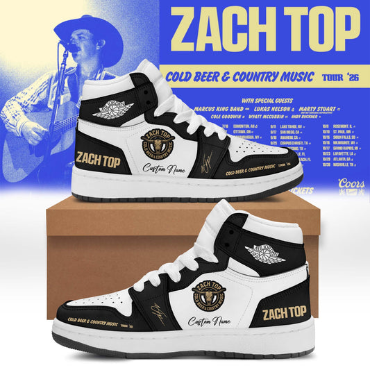 Zach Top “Cold Beer & Country Music Tour 2026” Signature Limited Edition – Shoes