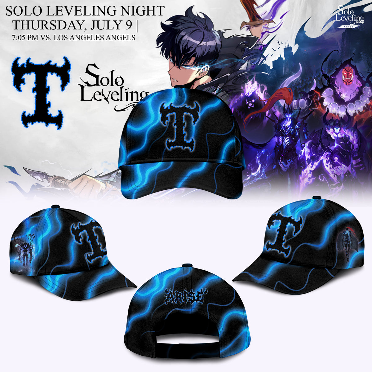 __.Texas Rangers x Solo Leveling Limited Jersey (Custom Name & Number)
