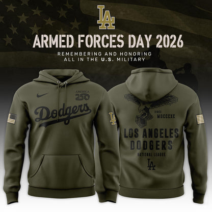Los Angeles Dodgers 2026 Armed Forces Day Limited Edition Hoodie