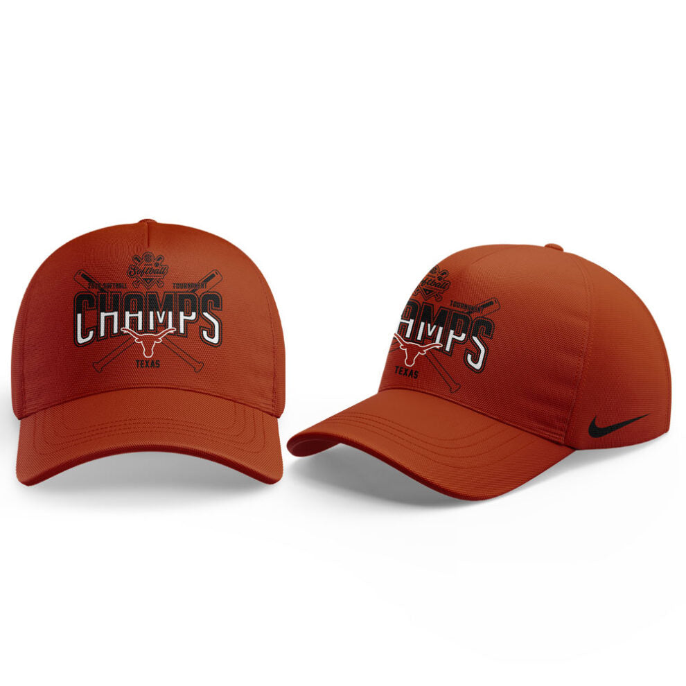 Texas Longhorns 2026 Softball Tournament Champions Locker Room Hoodie Orange