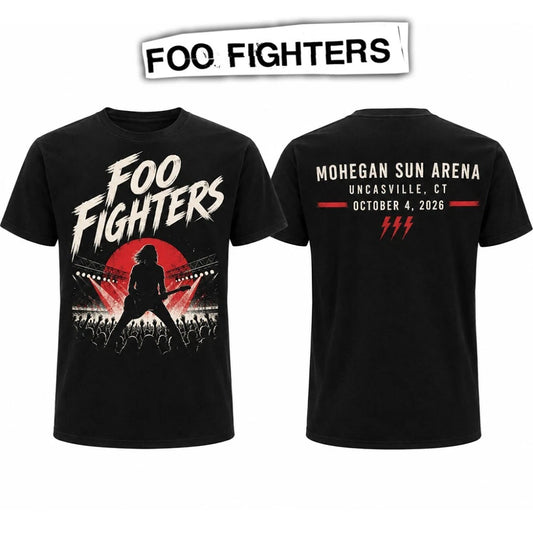 Foo Fighters Mohegan Sun 2026 Shirt, Take Cover Tour Concert Tee, Uncasville CT Rock Band T-Shirt, October 4 2026