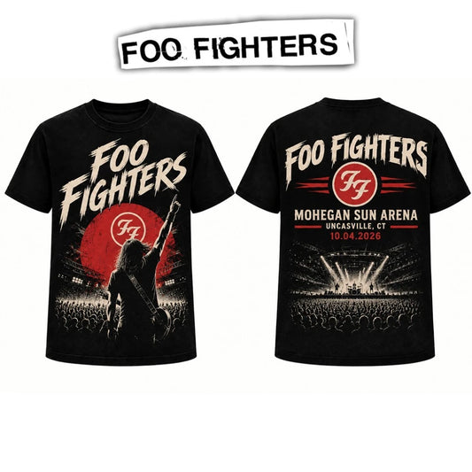 Foo Fighters Mohegan Sun Arena Shirt, Take Cover Tour 2026 Concert Tee, Uncasville Connecticut Rock Music T-Shirt
