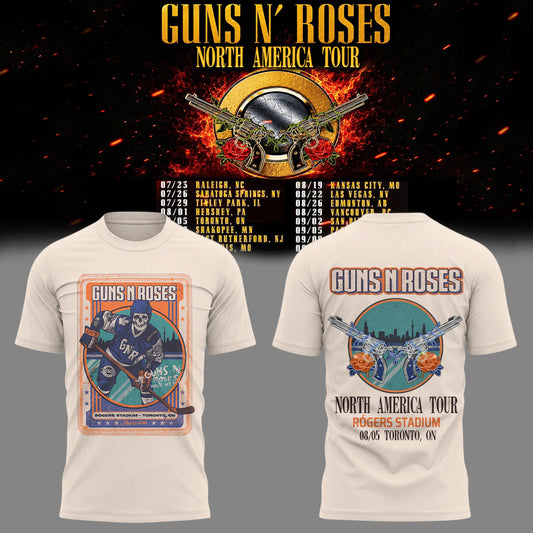 Limited Edition Guns N’ Roses “World Tour 2026” At Rogers Stadium T-Shirts