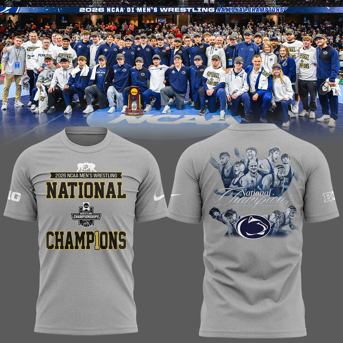 Limited Edition 2026 Men’s Wrestling Champions🏆 Shirt