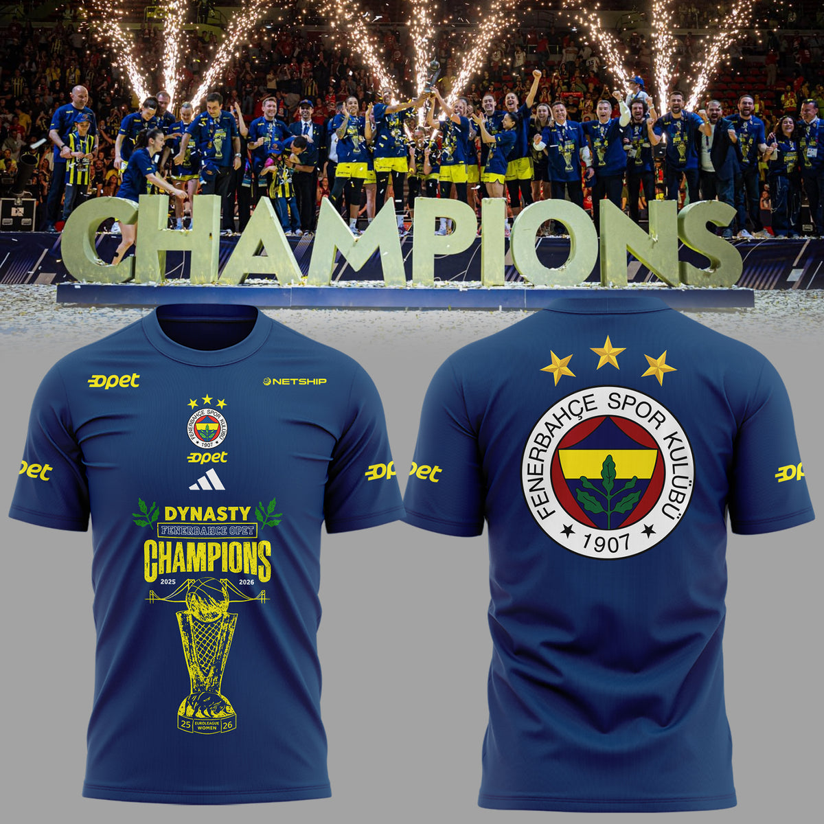 2025-2026 EuroLeague Women Champions 🏀🏆 Shirt