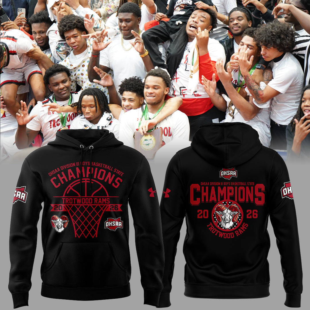 Limited Edition 2026 OHSAA Boys Basketball D3 State Champions Hoodie