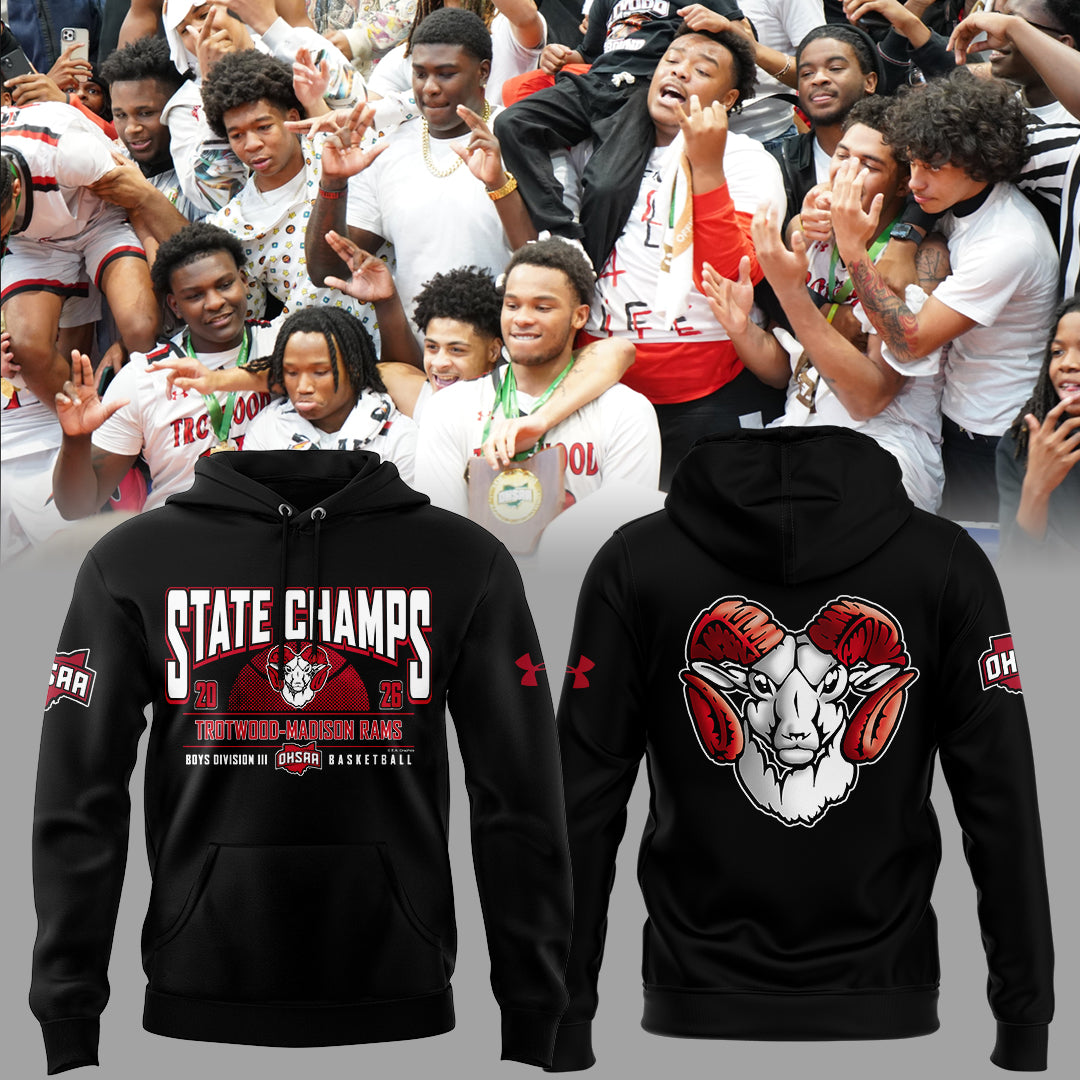 Limited Edition 2026 OHSAA Boys Basketball D3 State Champions Hoodie