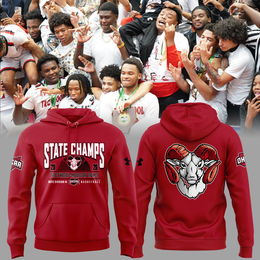 Limited Edition 2026 OHSAA Boys Basketball D3 State Champions Hoodie
