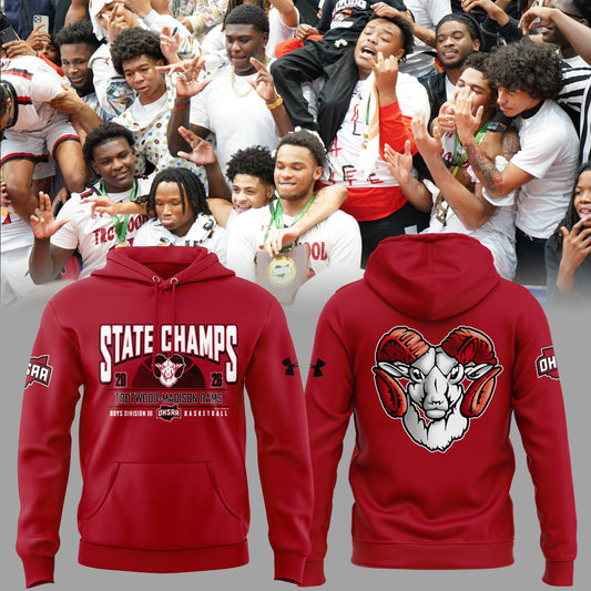 Limited Edition 2026 OHSAA Boys Basketball D3 State Champions Hoodie