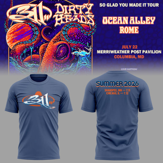 Limited Edition 311 So Glad You Made It Tour Shirt