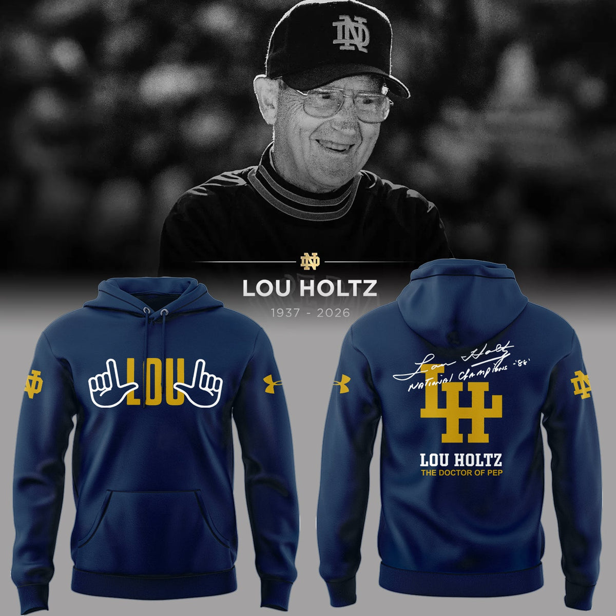 Limited Edition Remembering The Life And Legacy Of Lou Holtz Hoodie