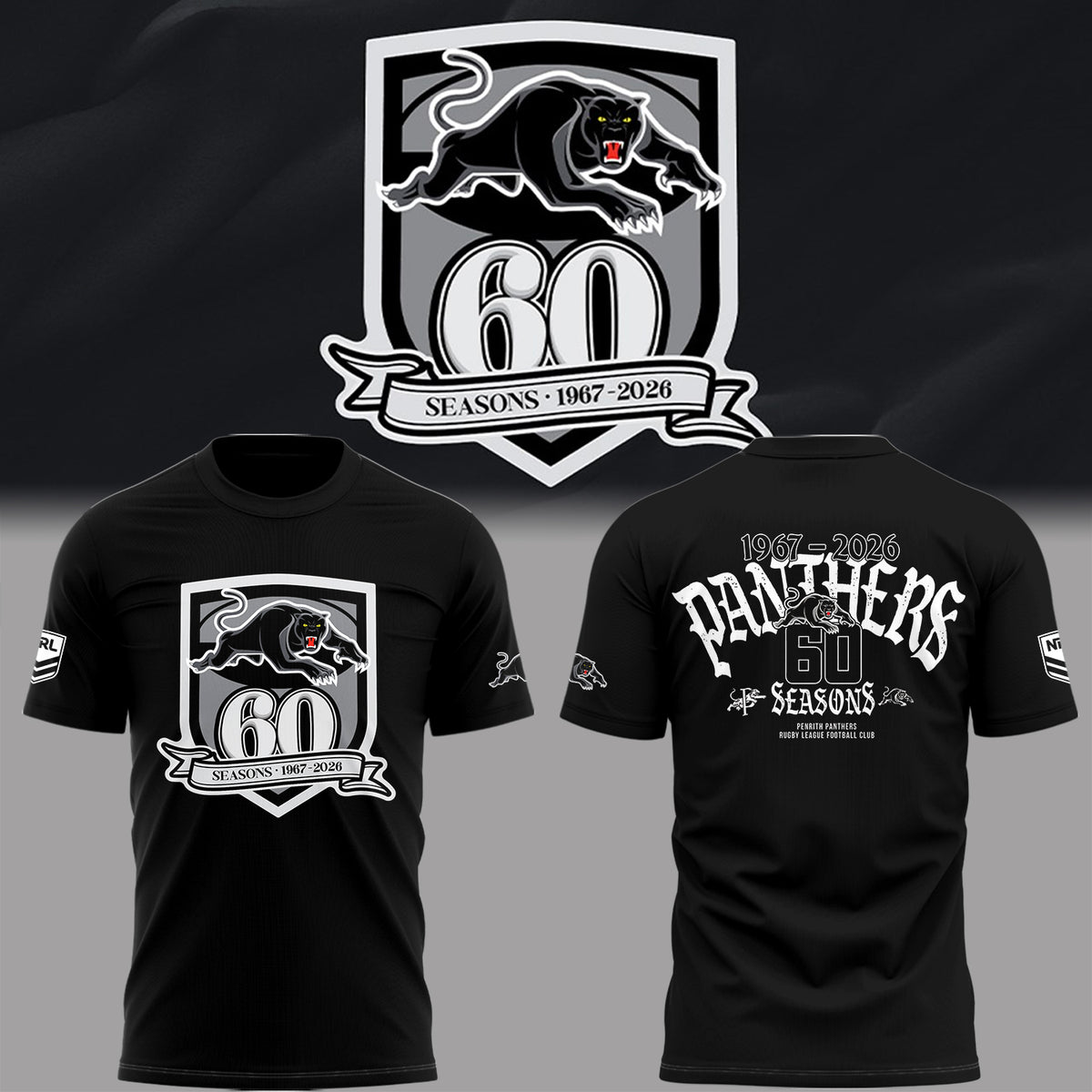 Limited Edition Panthers Celebrate 60 Years Shirt
