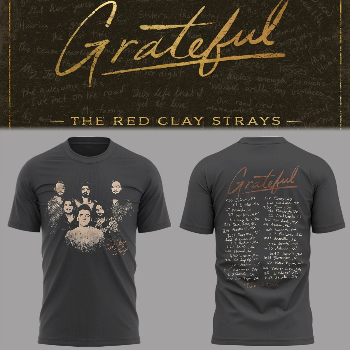 Limited Edition The Grateful Tour Shirt