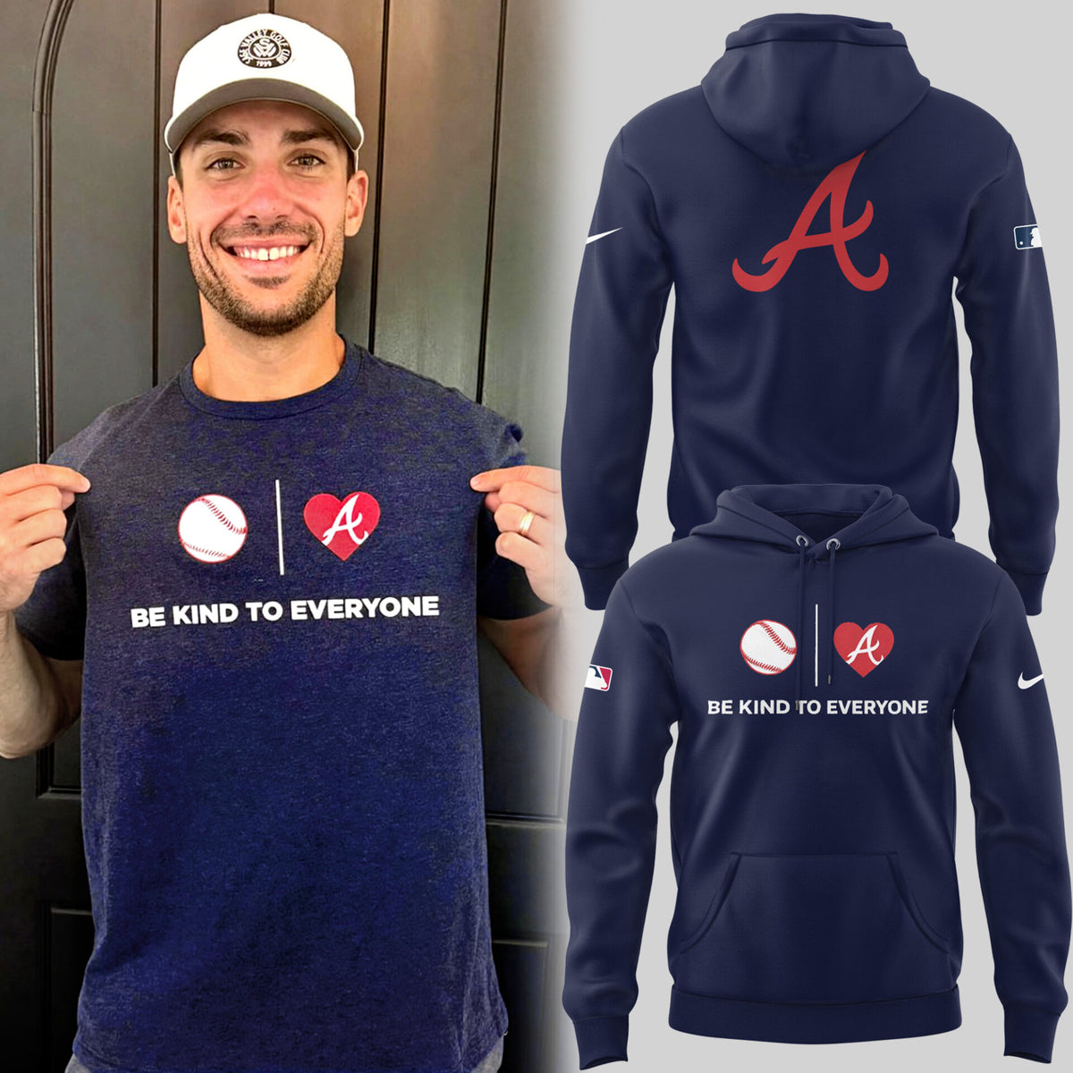Atlanta ⚾ Be Kind To Everyone Hoodie