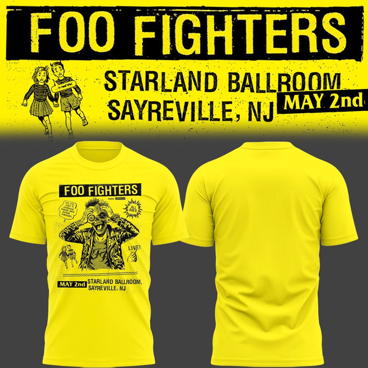 F.Fighter 🎵 Starland Ballroom (Sayreville, NJ) 05-02-26 TShirt