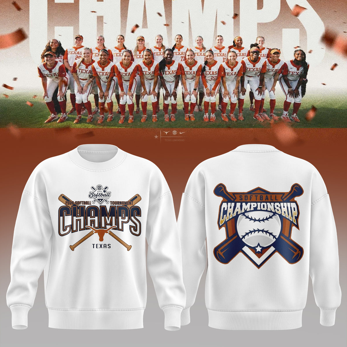 2026 Softball Tournament Champions Sweater