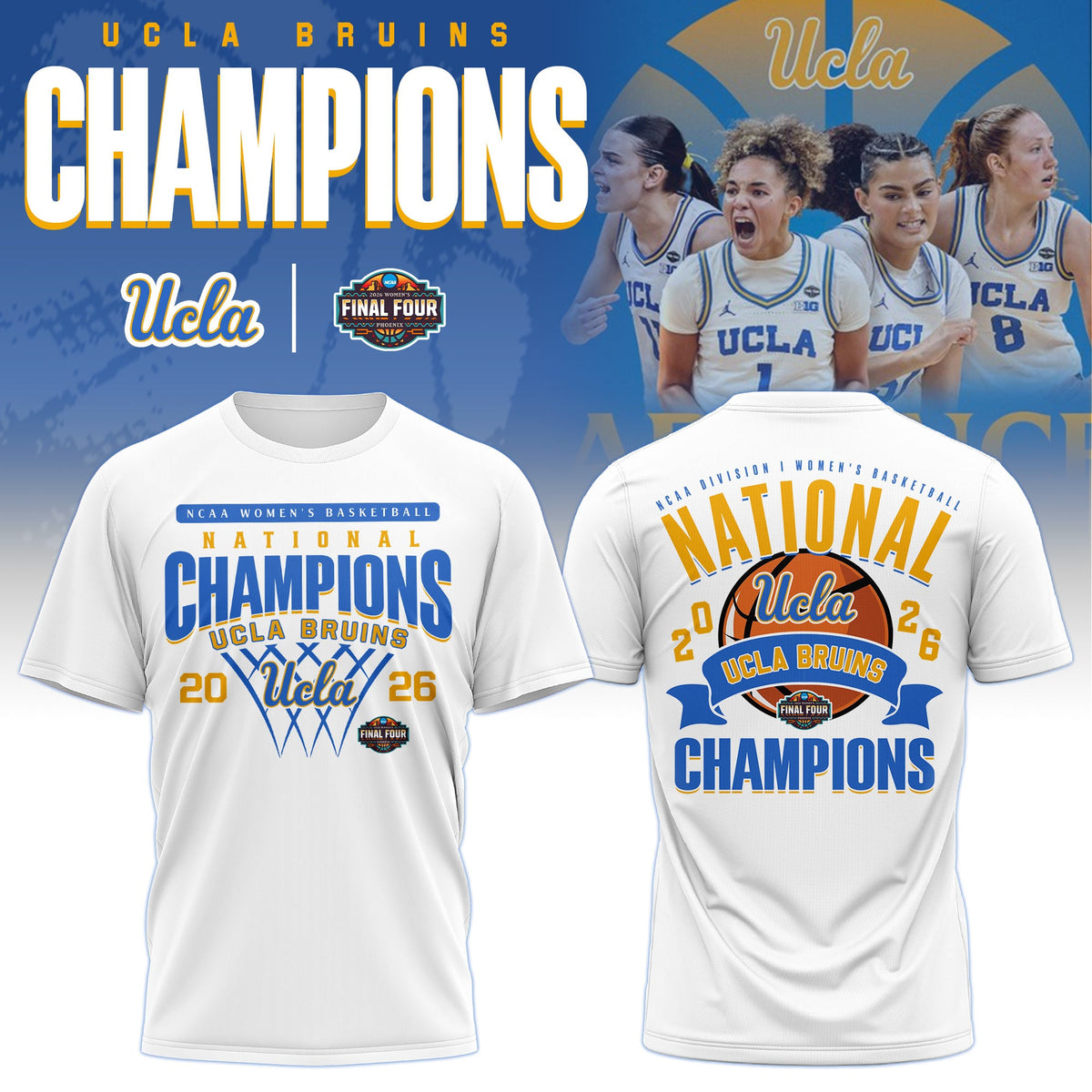 .UCLA Basketball Champions T-shirt