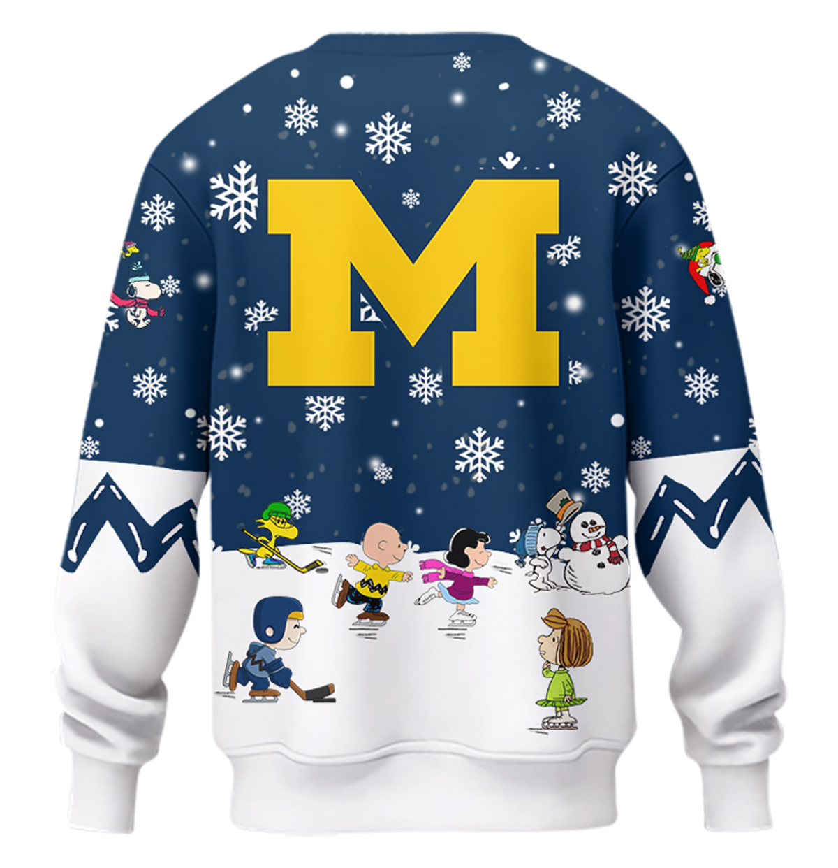 Limited Edition Michigan Ice Hockey Peanuts Holiday Speciality Sweatshirt 2024