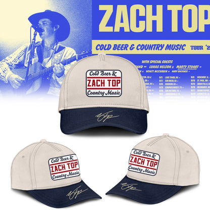 Zach Top “Cold Beer & Country Music Tour 2026” Signature Limited Edition – Tshirt